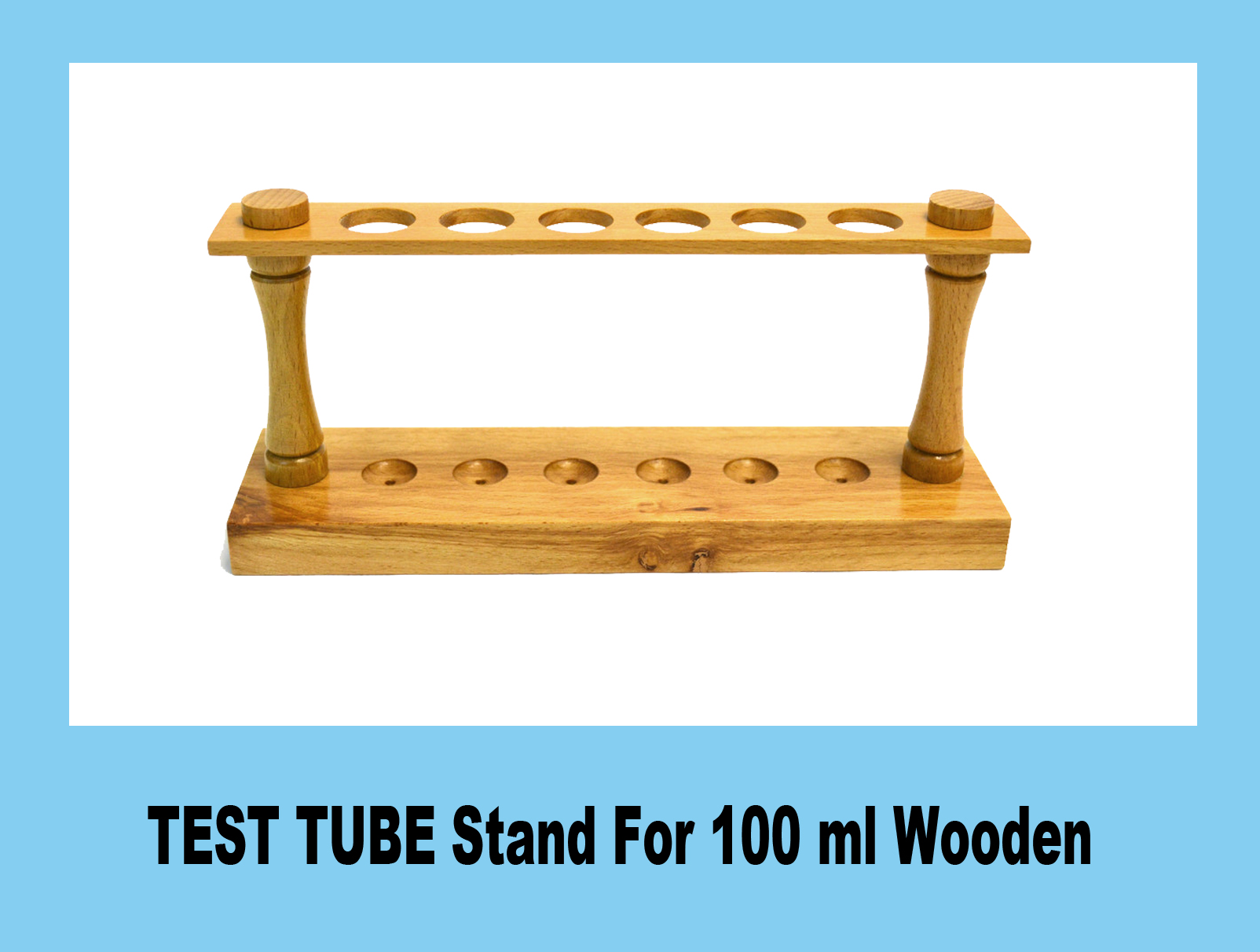 TEST TUBE Stand For100 ml Wooden